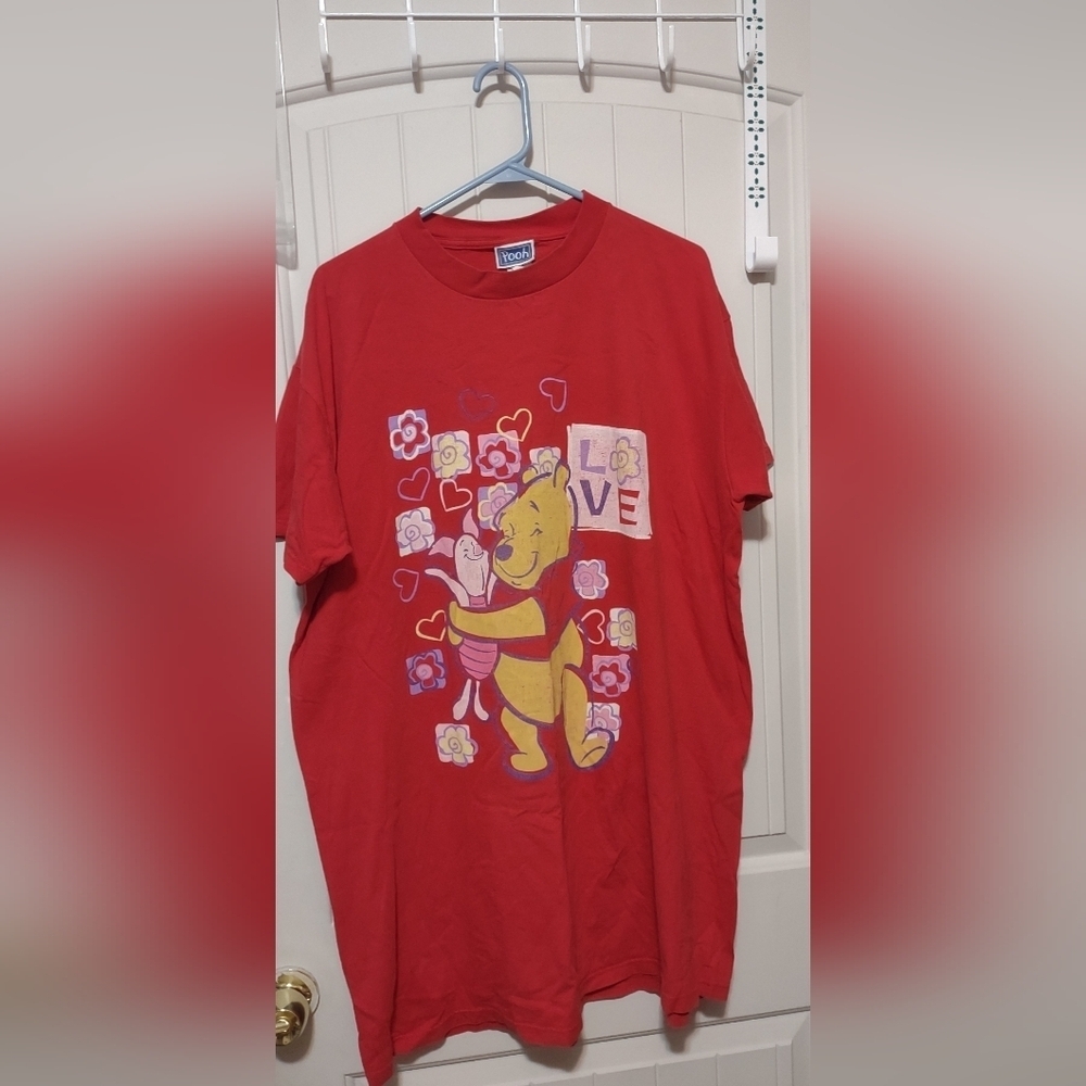 Red Men's Shirt with Cartoon Print